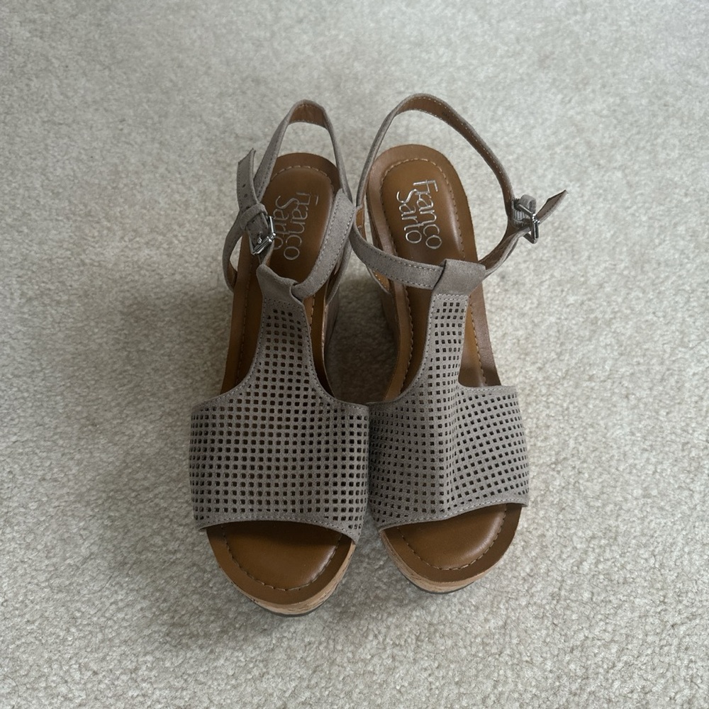 CORK BEIGE WEDGE SANDAL